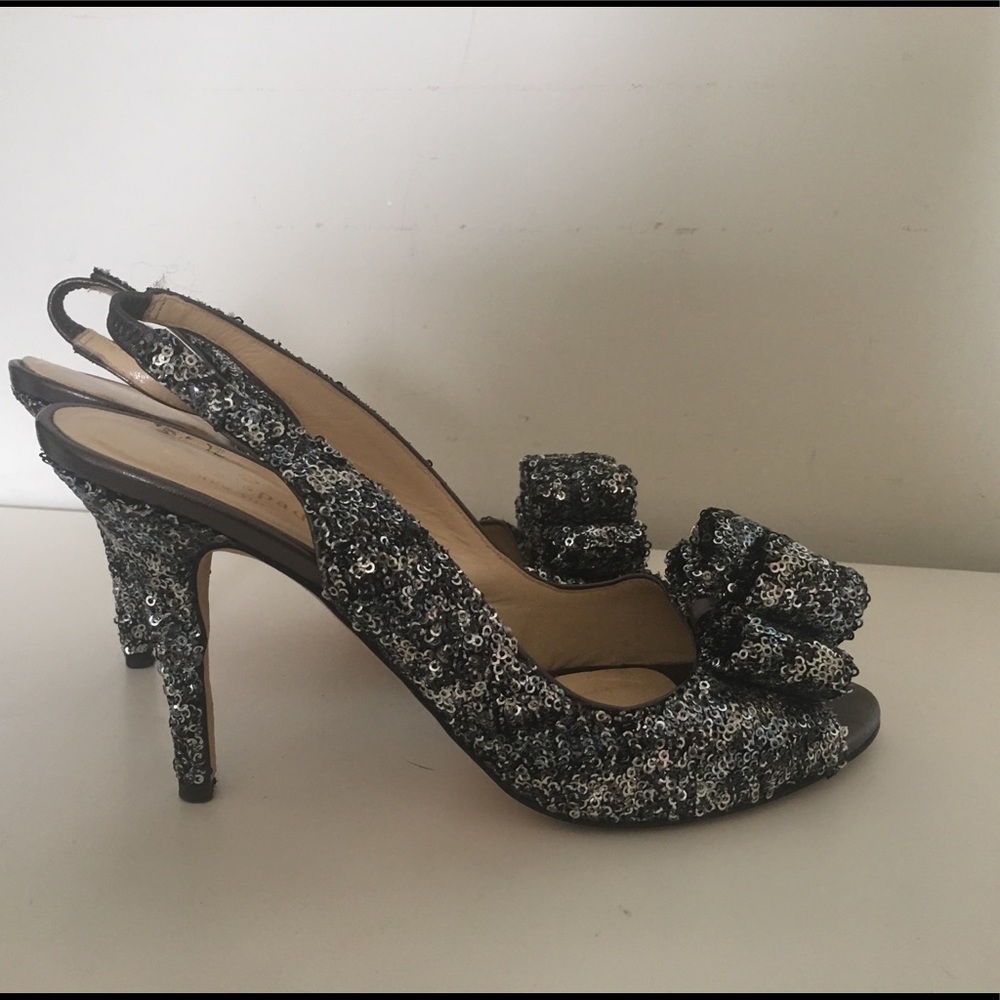 Kate Spade slingback sequin heels